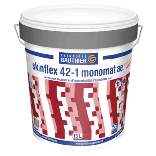 Skinflex 42-1 Monomat AE - Peinture Façade Monoproduit & Anti-Traces - Fût de 15L Blanc