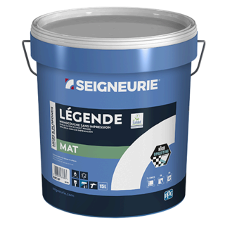 Seigneurie Legend - Peinture Mate Haut de Gamme Monocouche & Sans Impression - Fût de 15L Blanc